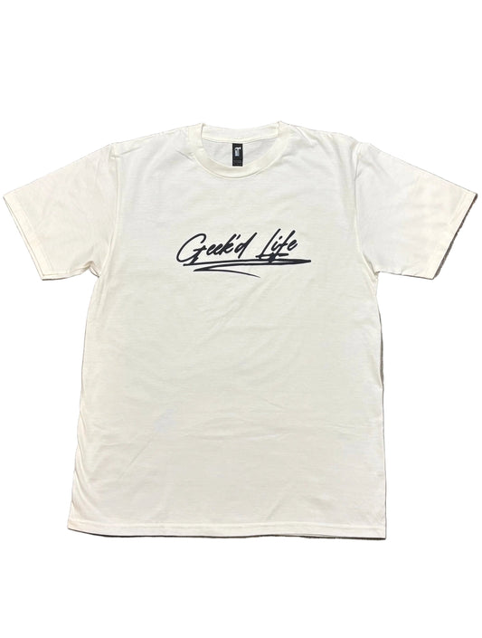 White Geek'd "Chances make Champions" T-shirt